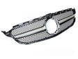 Kühlergrill Schwarz Silber für Mercedes C-Klasse W205 S205 C205 A205 2018-2023 Tuning