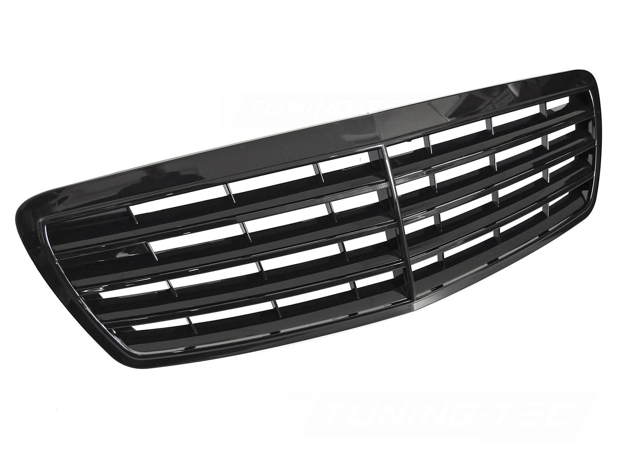 Kühlergrill Glanz Schwarz für Mercedes E-Klasse W211 S211 2002-2006 Front - CR Tuning