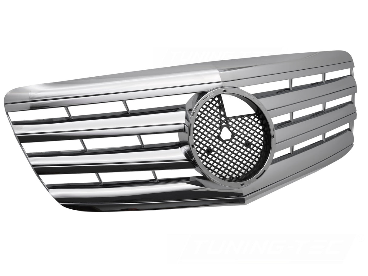 Sportgrill Kühlergrill chrom für Mercedes E-Klasse W211 S211 2006-2009 - CR Tuning