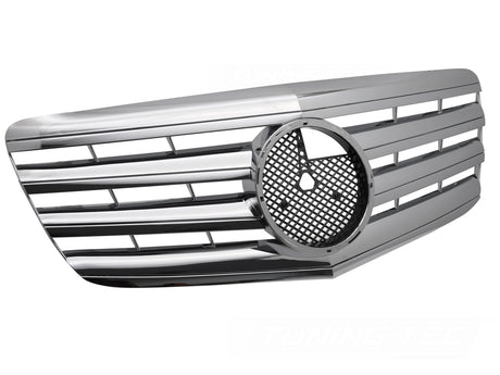 Sportgrill Kühlergrill chrom für Mercedes E-Klasse W211 S211 2006-2009 - CR Tuning