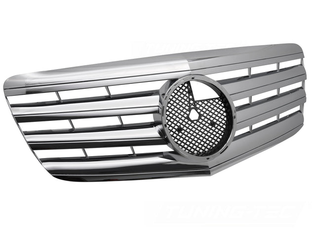 Sportgrill Kühlergrill chrom für Mercedes E-Klasse W211 S211 2006-2009 - CR Tuning
