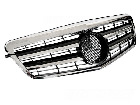 Sport Kühlergrill für Mercedes E-Klasse W212 S212 2009-2013 Schwarz Chrom - CR Tuning