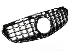 Sport Grill für Mercedes E-Klasse W212 S212 2013-2016 schwarz chrom - CR Tuning