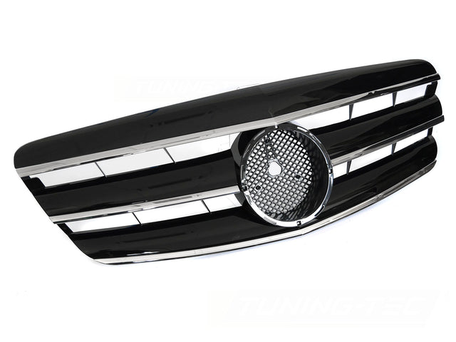 Sport Grill für Mercedes S-Klasse W221 2005-2009 schwarz chrom - CR Tuning