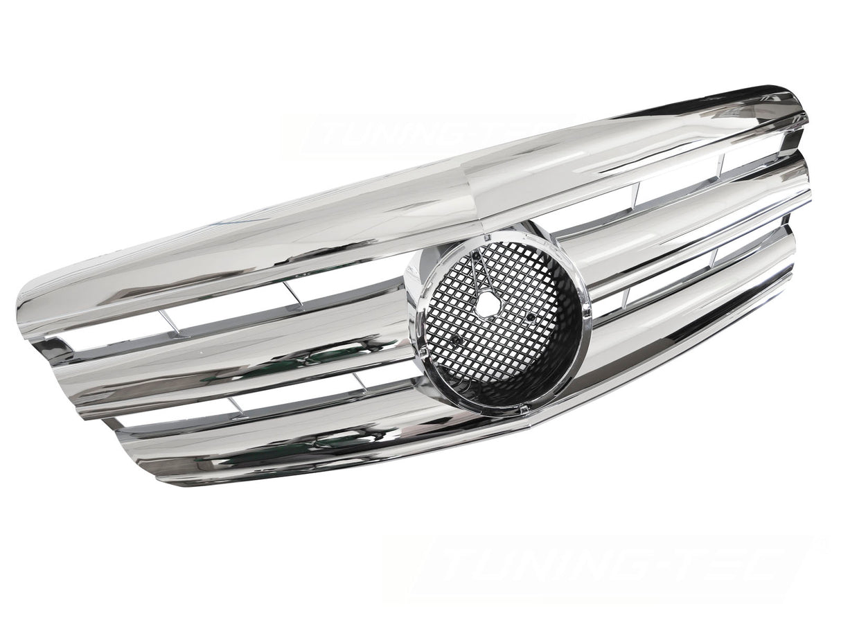 Sport Kühlergrill für Mercedes S-Klasse W221 2005-2009 Chrom Frontgrill - CR Tuning