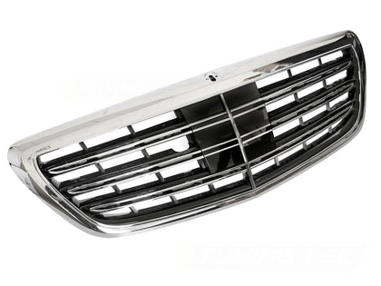 Kühlergrill Schwarz-Chrom für Mercedes S-Klasse W222 2013-2017 Night View
