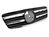 Sport Grill für Mercedes CLK W208 C208 A208 1997-2003 Schwarz Chrom - CR Tuning