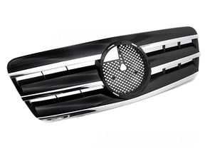 Sport Grill für Mercedes CLK W208 C208 A208 1997-2003 Schwarz Chrom - CR Tuning