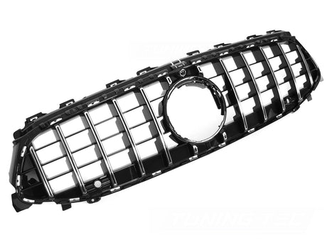 Sport Grill für Mercedes CLA C118 X118 2023-2025 Frontgrill schwarz chrom - CR Tuning