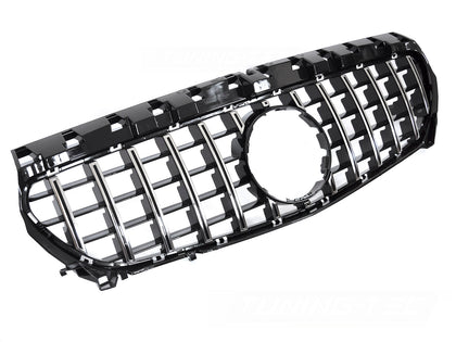 Sport Kühlergrill für Mercedes CLA W117 C117 X117 2013-2019 schwarz chrom