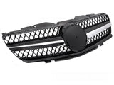Sport Kühlergrill schwarz Glanz Chrom für Mercedes SL R230 2001-2006 - CR Tuning