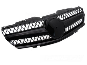 Sport Kühlergrill für Mercedes SL R230 2001-2006 Frontgrill Glossy Black - CR Tuning