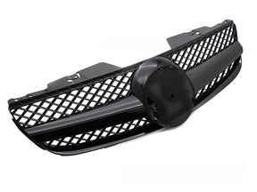 Sportgrill Kühlergrill für Mercedes SL R230 2006-2008 Schwarz Glanz - CR Tuning
