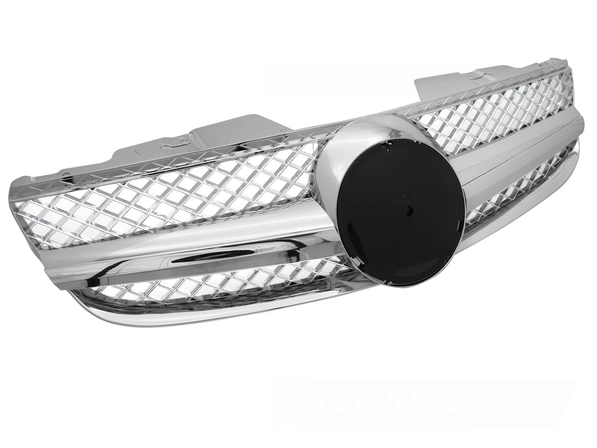 Sport Kühlergrill Chrom für Mercedes SL R230 2006-2008 Frontgrill Ersatzteil - CR Tuning