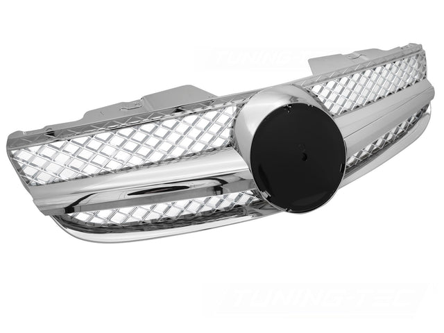 Sport Kühlergrill Chrom für Mercedes SL R230 2006-2008 Frontgrill Ersatzteil - CR Tuning