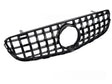 Sport Kühlergrill Glanz Schwarz für Mercedes GLC X253 C253 2015-2018, Panamericana GT-R Style