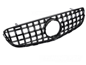 Sport Kühlergrill Glanz Schwarz für Mercedes GLC X253 C253 2015-2018 - CR Tuning