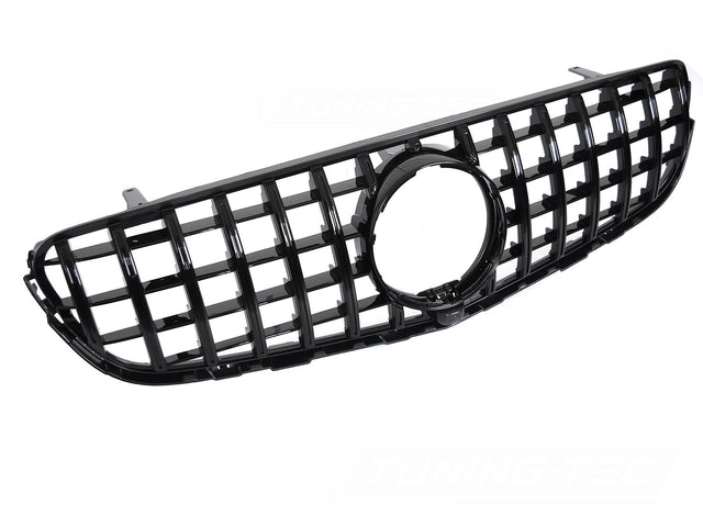 Sport Kühlergrill Glanz Schwarz für Mercedes GLC X253 C253 2015-2018 - CR Tuning