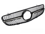 Diamond Kühlergrill für Mercedes GLC X253 C253 2015-2018 schwarz chrom Kamera - CR Tuning