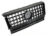 Sport Grill Kühlergrill für Mercedes G-Klasse W463 1990-2012 W464 Schwarz Chrom - CR Tuning