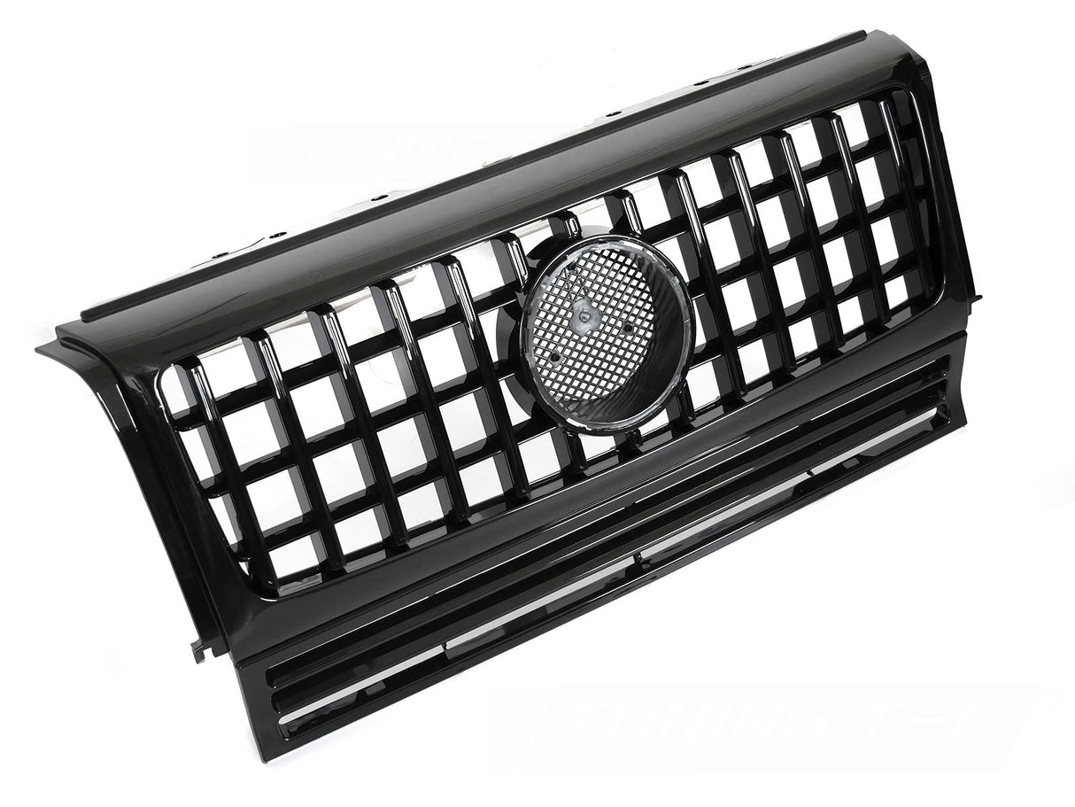 Sport Kühlergrill für Mercedes G-Klasse W463 1990-2012 W464 Glanz Schwarz - CR Tuning