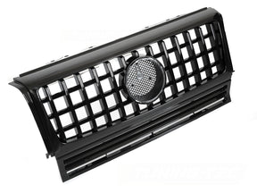 Sport Kühlergrill für Mercedes G-Klasse W463 1990-2012 W464 Glanz Schwarz - CR Tuning