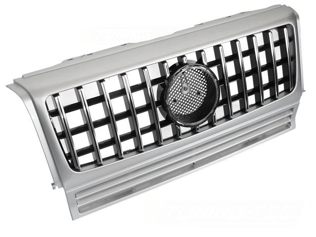 Sport Kühlergrill W464 für Mercedes G-Klasse W463 1990-2012 Silber Chrom - CR Tuning