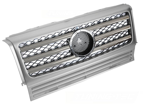 Sport Kühlergrill Silber Chrom für Mercedes G-Klasse W463 1990-2012 - CR Tuning