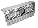 Sport Kühlergrill silber chrom für Mercedes G-Klasse W463 1990-2012, G-Klasse Zubehör