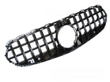 Sport Kühlergrill Mercedes C-Klasse W206 S206 2021- schwarz Glanz Panamericana Optik