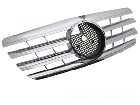 Sport Kühlergrill Chrom Mercedes E-Klasse W210 S210 1999-2003 Tuning Zubehör