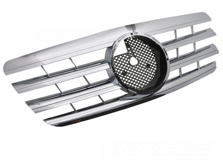 Sport Kühlergrill Chrom für Mercedes E-Klasse W210 S210 1999-2003 - CR Tuning
