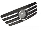 Sport Kühlergrill Glanz Schwarz für Mercedes E-Klasse W210 S210 99-03, Tuning Zubehör