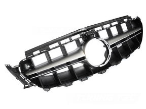 Silberner Kühlergrill für Mercedes E-Klasse W213 S213 2016-2019 mit Kameraaufnahme