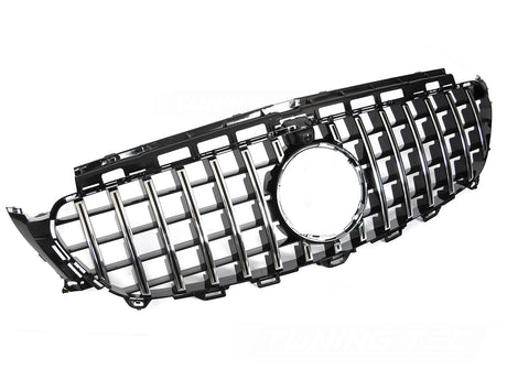 Sport Kühlergrill für Mercedes E-Klasse W213 S213 2016-2019 schwarz chrom - CR Tuning
