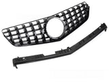 Glanzschwarzer Sport Kühlergrill für Mercedes E-Klasse C207 A207 2009-2013 mit Sternaufnahme
