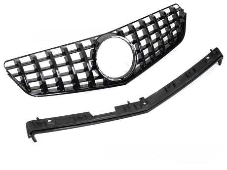 Glanzschwarzer Sport Kühlergrill für Mercedes E-Klasse C207 A207 2009-2013 mit Sternaufnahme