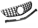 Sport Kühlergrill schwarz Glanz für Mercedes E-Klasse C207 A207 2013-2017 mit Zierleiste