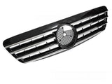 Sport Kühlergrill Mercedes S-Klasse W220 1998-2002 Chrom Schwarz, Tuning Zubehör