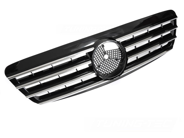 Sport Kühlergrill Mercedes S-Klasse W220 1998-2002 Chrom Schwarz, Tuning Zubehör