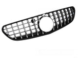 Sport Kühlergrill Chrom Schwarz für Mercedes S-Klasse C217 A217 2014-2020 mit Sternaufnahme