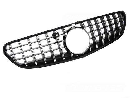 Sport Kühlergrill für Mercedes S-Klasse C217 A217 2014-2020 Chrom Schwarz