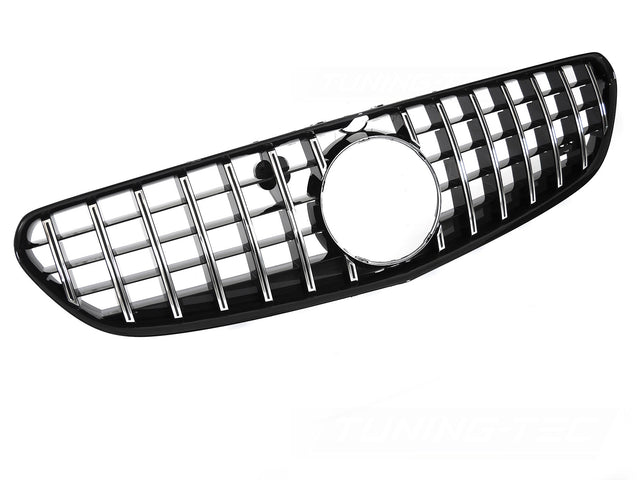Sport Kühlergrill Chrom Schwarz für Mercedes S-Klasse C217 A217 2014-2020 mit Sternaufnahme