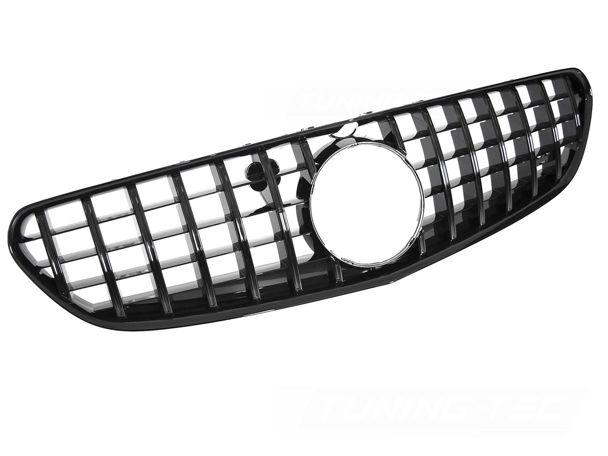 Sport Kühlergrill Glanz Schwarz für Mercedes S-Klasse C217 A217 2014-2020