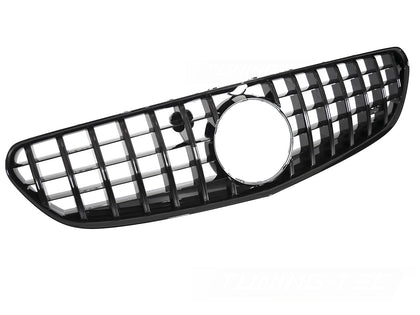 Sport Kühlergrill Glanz Schwarz für Mercedes S-Klasse C217 A217 2014-2020