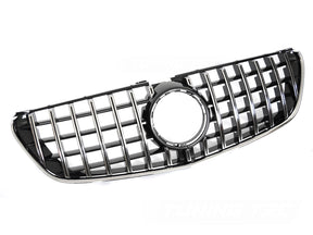 Sport Kühlergrill schwarz chrom für Mercedes V-Klasse W447 2014-2019, Tuning Zubehör