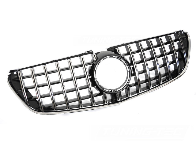 Sport Kühlergrill schwarz chrom für Mercedes V-Klasse W447 2014-2019, Tuning Zubehör