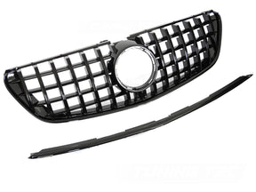 Sport Kühlergrill Glanz Schwarz Mercedes V-Klasse W447 2014-2019 Tuning Zubehör