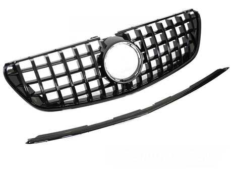 Sport Kühlergrill Glanz Schwarz Mercedes V-Klasse W447 2014-2019 Tuning Zubehör