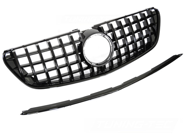 Sport Kühlergrill Glanz Schwarz Mercedes V-Klasse W447 2014-2019 Tuning Zubehör